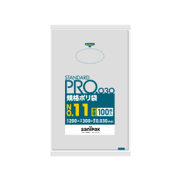 STANDARD PRO规格塑料袋L11 11号0.03t透明100P×30册