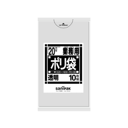 商用塑料袋N23 20L透明10P×60册