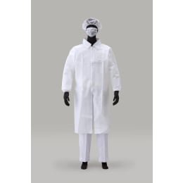 AZ CLEAN®1301白衣3件套拉链3L