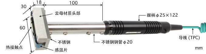 日本安立ANRITSUE型热电偶 S-551E-01-1-TPC1-ANP K型热电偶 S-551K-01-1-TPC1-ANP