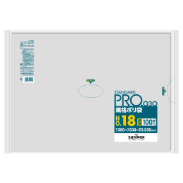STANDARD PRO规格塑料袋L18 18号0.03t透明100P×15册