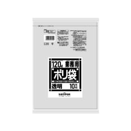 商用塑料袋L94 120L透明10P×20册