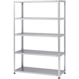不锈钢轻型货架150 kg/段SUS304 1800 H×1800 W×300 D×5