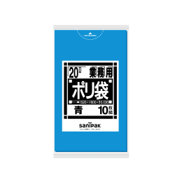 商用塑料袋N21 20L蓝色10P×60册