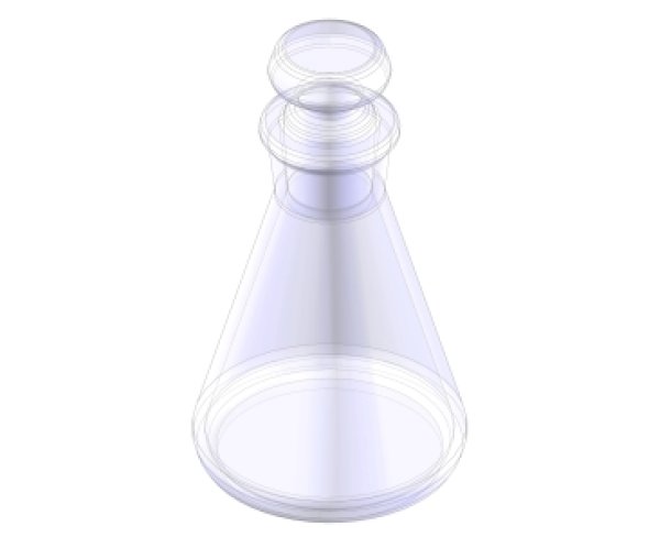 KEM日本京都电子带三角烧瓶塞的200mL[66-00190-01]