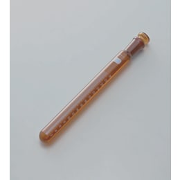 透明共用滑动共栓试管30mL茶褐色细刻度20×200 10入
