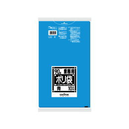 商用塑料袋L91特厚90L蓝10P×20册