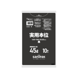 实用本位塑料袋NJ4245L黑色10P×60册