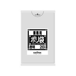 商用塑料袋N13 15L透明20P×60册