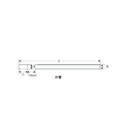 用于水溶液的对称微薄样品管BMS-005T(V)外管
