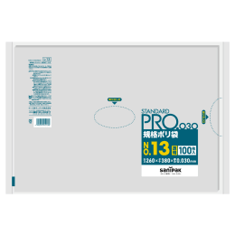 STANDARD PRO规格塑料袋L13 13号0.03t透明100P×30册