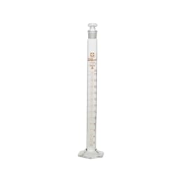 带塞子量筒定制A通用滑动玻璃平栓25mL