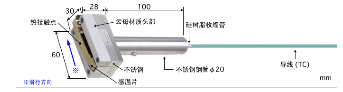日本安立ANRITSUE型热电偶 : S-581E-01-0-TC1-W K型热电偶 : S-581K-01-0-TC1-W