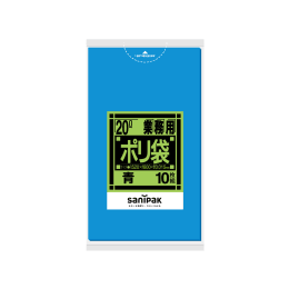 商用塑料袋K21 20L蓝色10P×60册