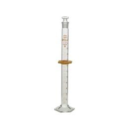 带塞子量筒定制A通用滑动玻璃平栓20mL