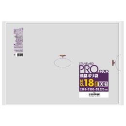 STANDARD PRO标准塑料袋LT18 18号0.02t透明100P×15册