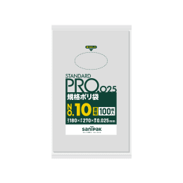 STANDARD PRO规格塑料袋LY10号0.025t透明100P×30册