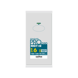 STANDARD PRO规格塑料袋L06 6号0.03t透明100P×80册