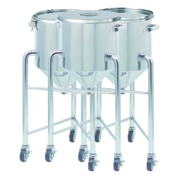 带脚料斗容器SUS304生产HT-CTH-47 80L
