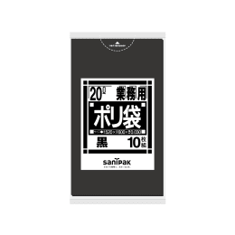 商用塑料袋N22 20L黑色10P×60册