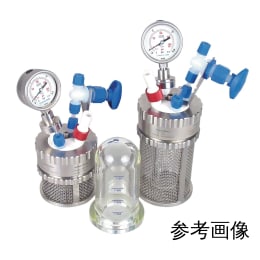 耐压耐酸性玻璃反应容器微型釜PTFE 300mL