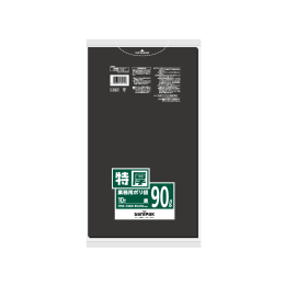 商用塑料袋LA92特厚90L黑色10P×20册