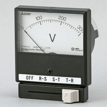 带机械式指示仪表切换开关的仪表交流电压计YR-8UNAVB0-300V DRCT三菱电机株式会社